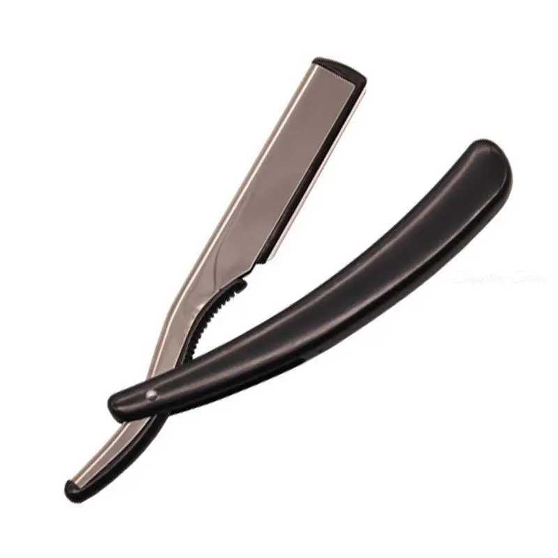 Salon Trimmer Manual Shaver Kit Straight Edge Stainless Steel Barber Razor Set Folding Shaving Knife with Free Blades G0115M240814