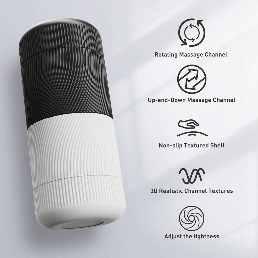 Tracy's Dog Manual Male Masturbator Adult Sex Toys, 2 Massage Channels Penis Stroker, Male Sex Toys Pocket Pussy Sleeve for Men, Masturbation Cup