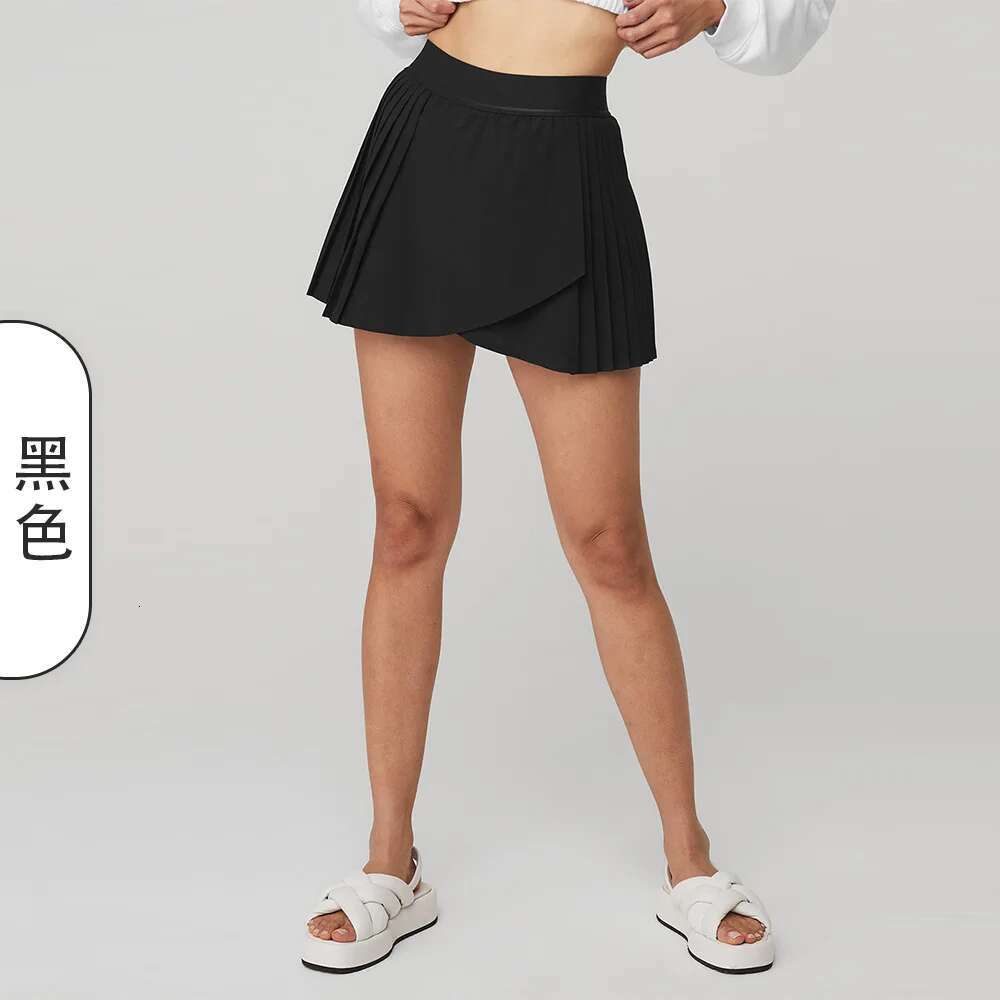 New pleated sports fake two-piece high waist fiess running badminton yoga short tenis skirt tennis