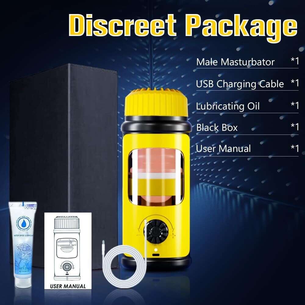 Automatic male sexual toy - Male sexual toy male hands-free device, heated adult toy male pump, 3D textured pocket with 5 thrust modes