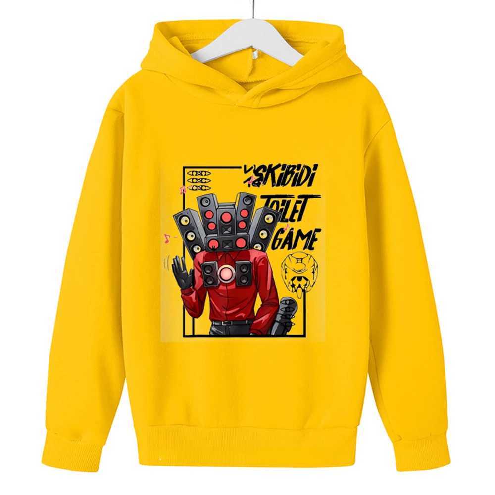 Skibidi Toilet Hoodie Hot Game Kids Cartoon Sweatshirts Tops Casual Boys Girls Pullovers Long Sleeve Children SportwearY240814