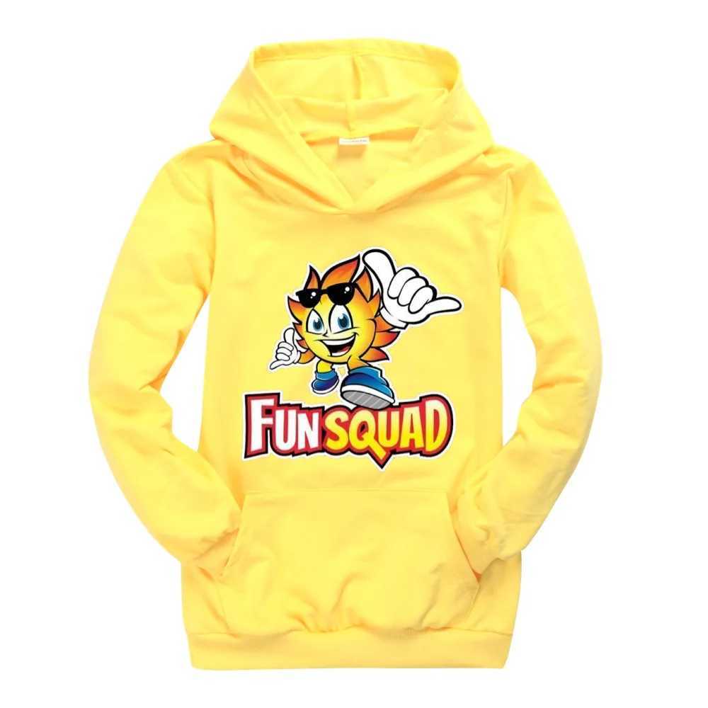 Autumn Fun Squad game Kids Girl Boys Full Sleeve Hoodie Sweatshirt Child Baby Cartoon Hoody Coat Tops Jacket Children ClothingY240814