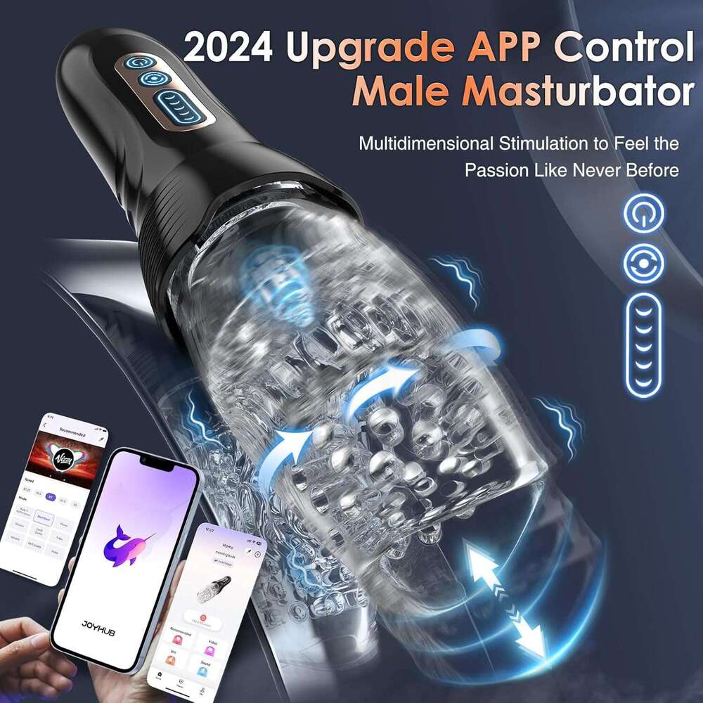 Automatic male se, Uofile male se, with 5 thrust rotations and 10 vibration modes, adult toy, men's machine, electric pocket, genital male massag