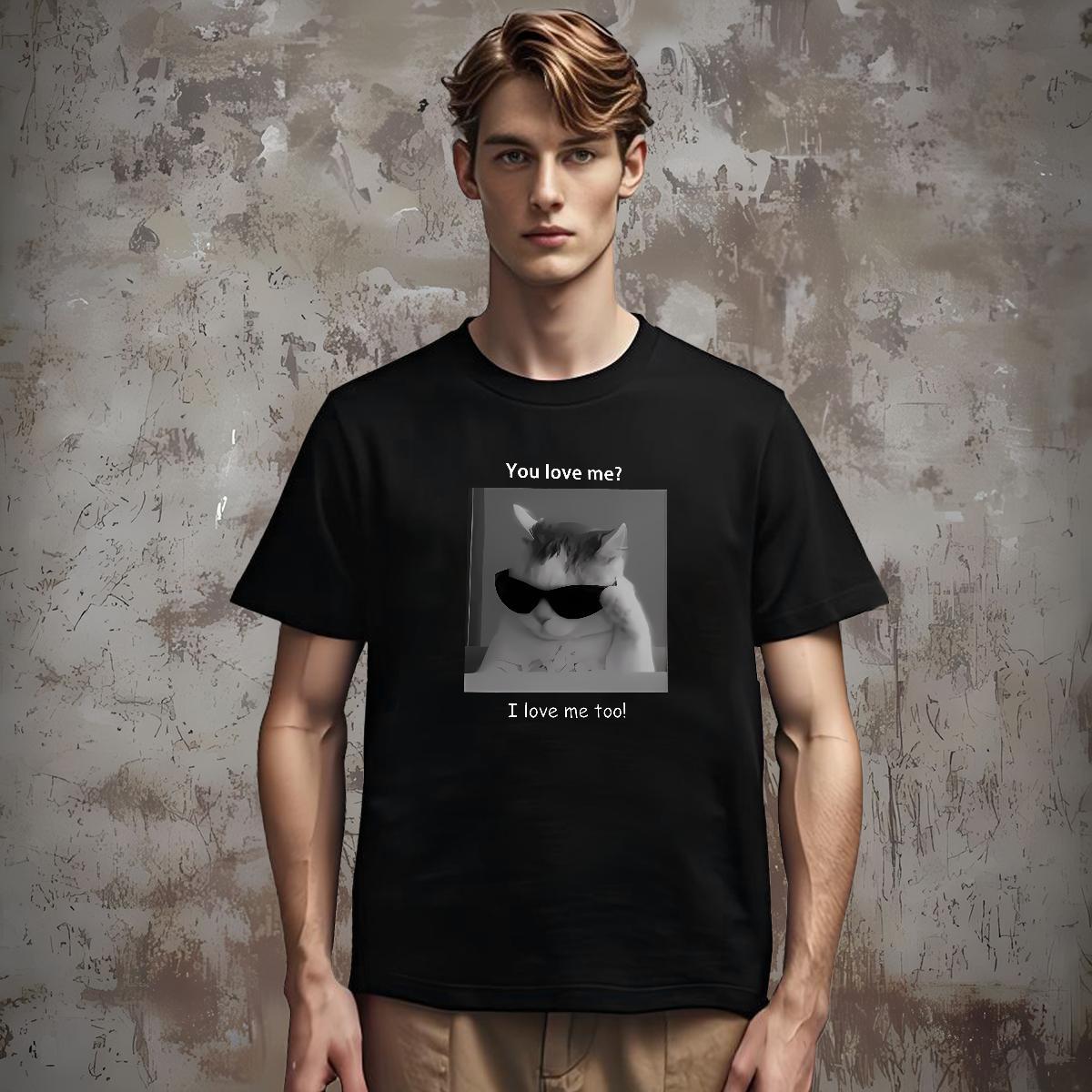 Man T Shirts 230g Pure Cotton character Street Wear O Neck Short Sleeves DIY Logo Oversized Tshirt for Man Woman Custom Loose Fit Top Tees