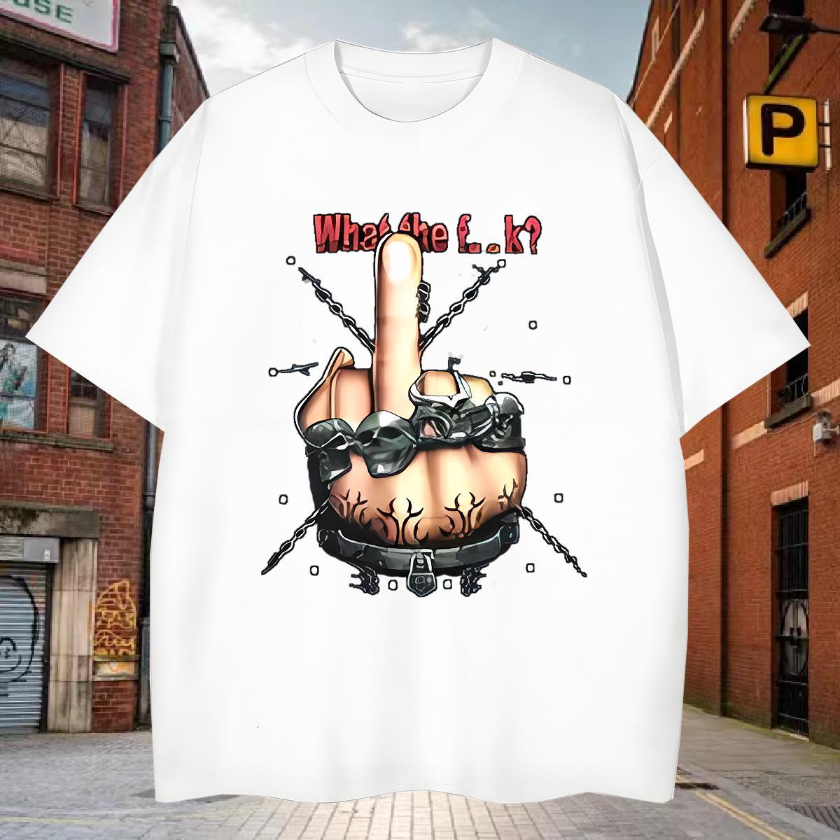 T shirt 230g 100% Cotton hands Spring Summer Crew Neck Customized Men Clothes T-Shirt 2024 New Classic Tops