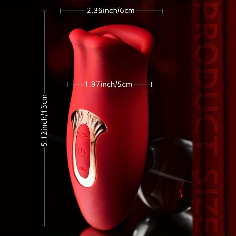 Tongue Licking Vibrator Automatic Rose Sex Stimulation For Women Waterproof Tongue Nipple Clitoral Sucke Adult Sex Toy Vibrator