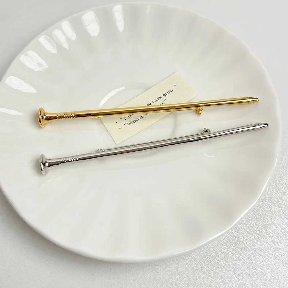 Pins Brooches Metal Nails Broochs For Women Girls Unique Creative Minimalist Suit Corsage Pins Accessories Vintage Jewelry Gifts Q240622