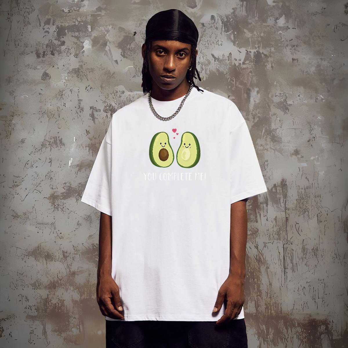 Classic T Shirts Men fruit Short Sleeve O-Neck Daily Outfit Anime Print 100% Cotton 230g Mens Tshirts Classic Casual Polos