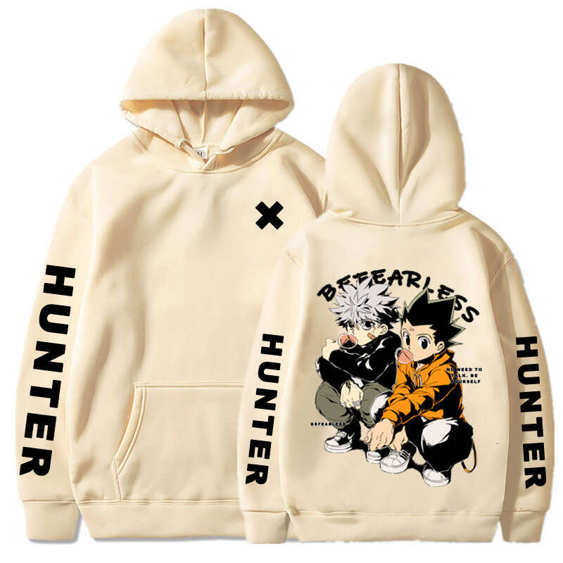 Hunter X Japan Anime Men Women Hoodies Killua Zoldyck Gon Haruku Unisex Pullover Casual Plus Size Sweatshirt Streetwear