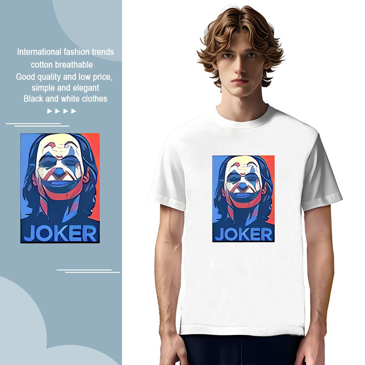 T Shirt For Man 230g Cotton Joker Sport O Neck Short Sleeves DIY Printed Men Tops Tees New Arrival Soft Wear