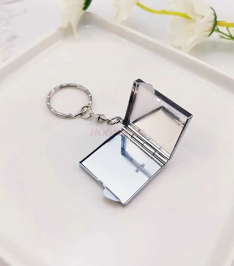 Portable Mirror Keychain Mobile Pendant Girl Single Face Mirror Makeup Mirror W240813