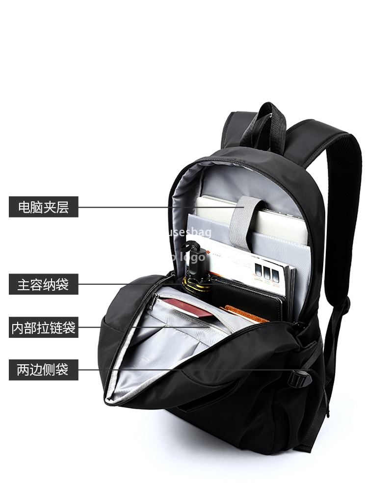 Trend backpack men's tooling function travel computer backpack street fashion brand simple college student bag male bag