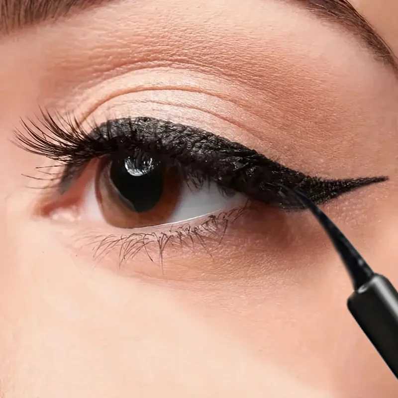 Ultra-fine black liquid eyeliner long-lasting hard-tipped gel eyeliner quick-drying non-smudged eyeliner Y240813