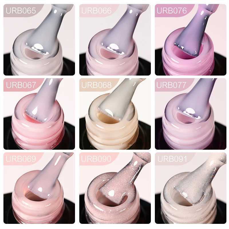 UR SUGAR 7ml Quick Construction Rubber Base Gel Semi Permanent Nude Nail Gel Polish UV Gel Construction Quick Building Nail ArtM240814
