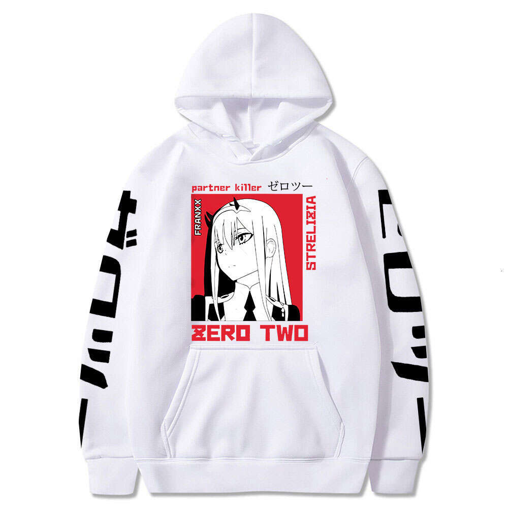 Anime Hot Darling In The Franxx Zero Two Kawaii Graphic Print Hooded Plus Size Hoodie Women Sweatshirts Haruku Streetwear