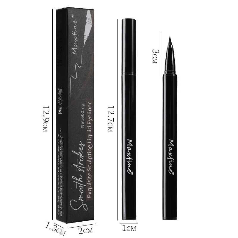 1PC Black Liquid Eyeliner Pen Ultra-fine Eye Liner Tip Long-lasting Quick Drying Anti-sweat Waterproof Smooth Matte Eyeliner Y240813