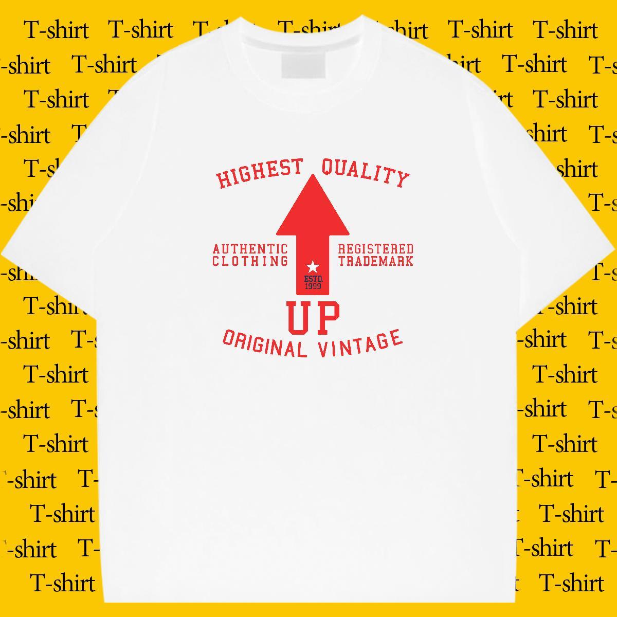 Brand Men Tops Tees Beach 230g Pure Cotton Anime Print O Neck Short Sleeves letter T-Shirts Fashion New Tshirts