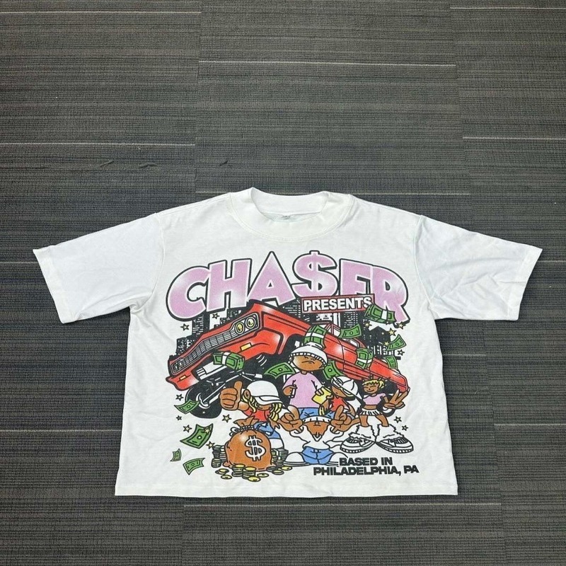 Retro round neck cotton anime printed short sleeved oversized Tshirt for men Y2K Gothic Harajuku casual fashion couple loose shirt 240813