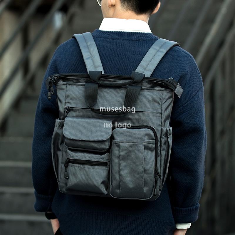 Multifunctional crossbody for men Commuter Backpack Large capacity messenger bag Business tote briefcase for men