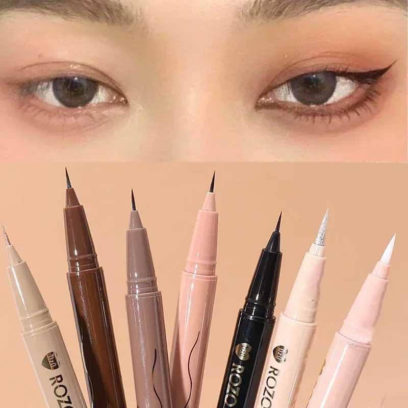 7 Colors Matte Glitter Eyeliner Pencil Waterproof Diamond Champagne Gold Brighten Lying Silkworm Highlighter Eyeliner Eye Makeup Y240813