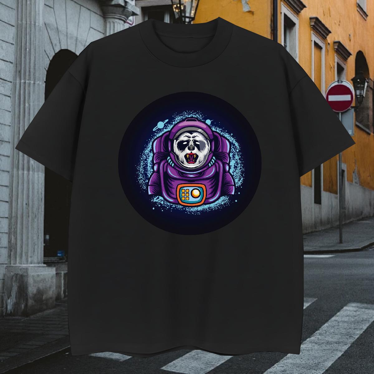 T Shirt For Man 230g Cotton universe Sport Breathable Short Sleeve Custom Printing Men Tshirts 2024 Soft Wear