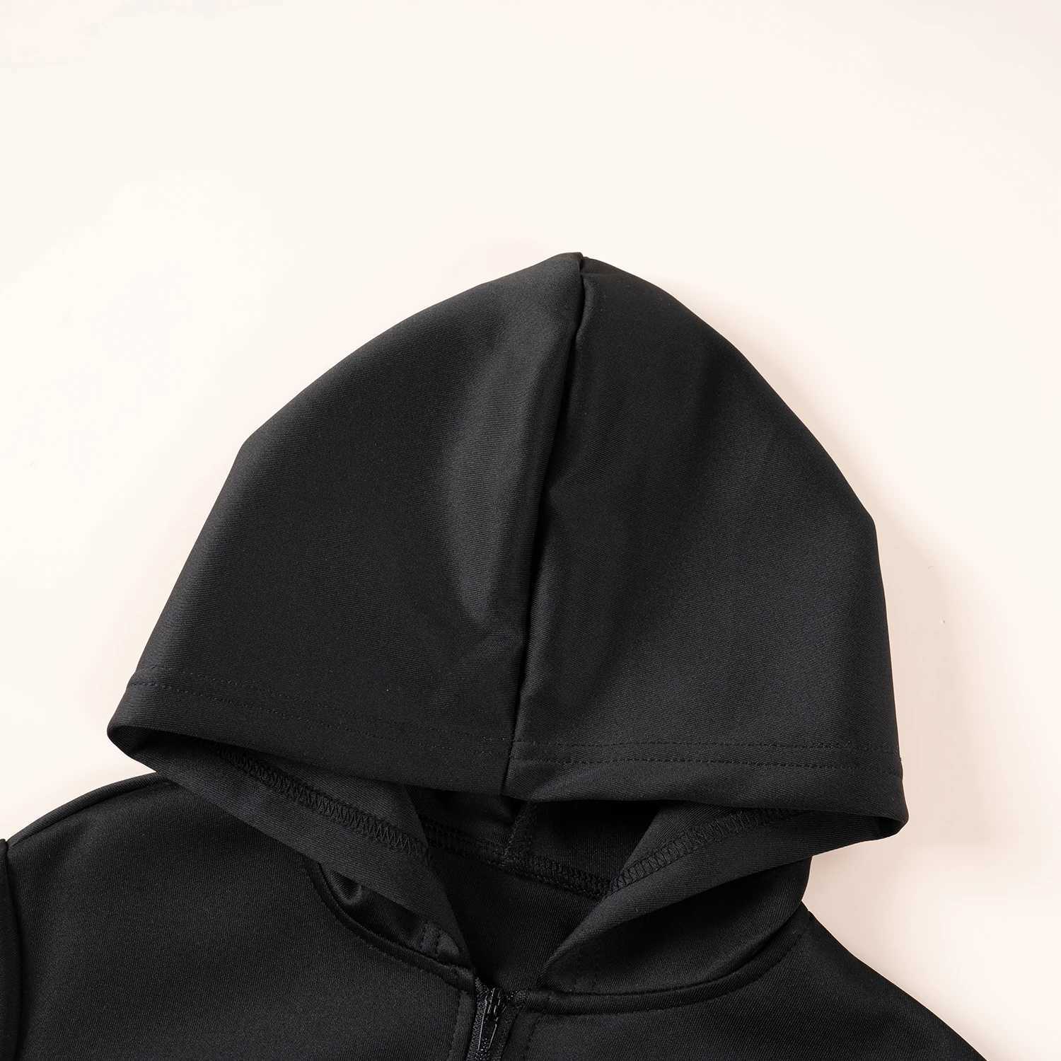 New Kids Hoodie Autumn Boys and Girls Jacket Zipper Fashion Spider Web Love Print Kids SweatshirtY240814