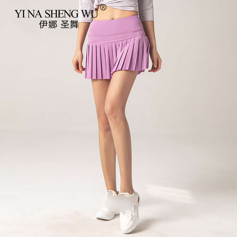 Women Sports Tennis Skirts Fiess Shorts High Waist Athletic Running Quick Dry Sport Skort Pocket Short Skirt New