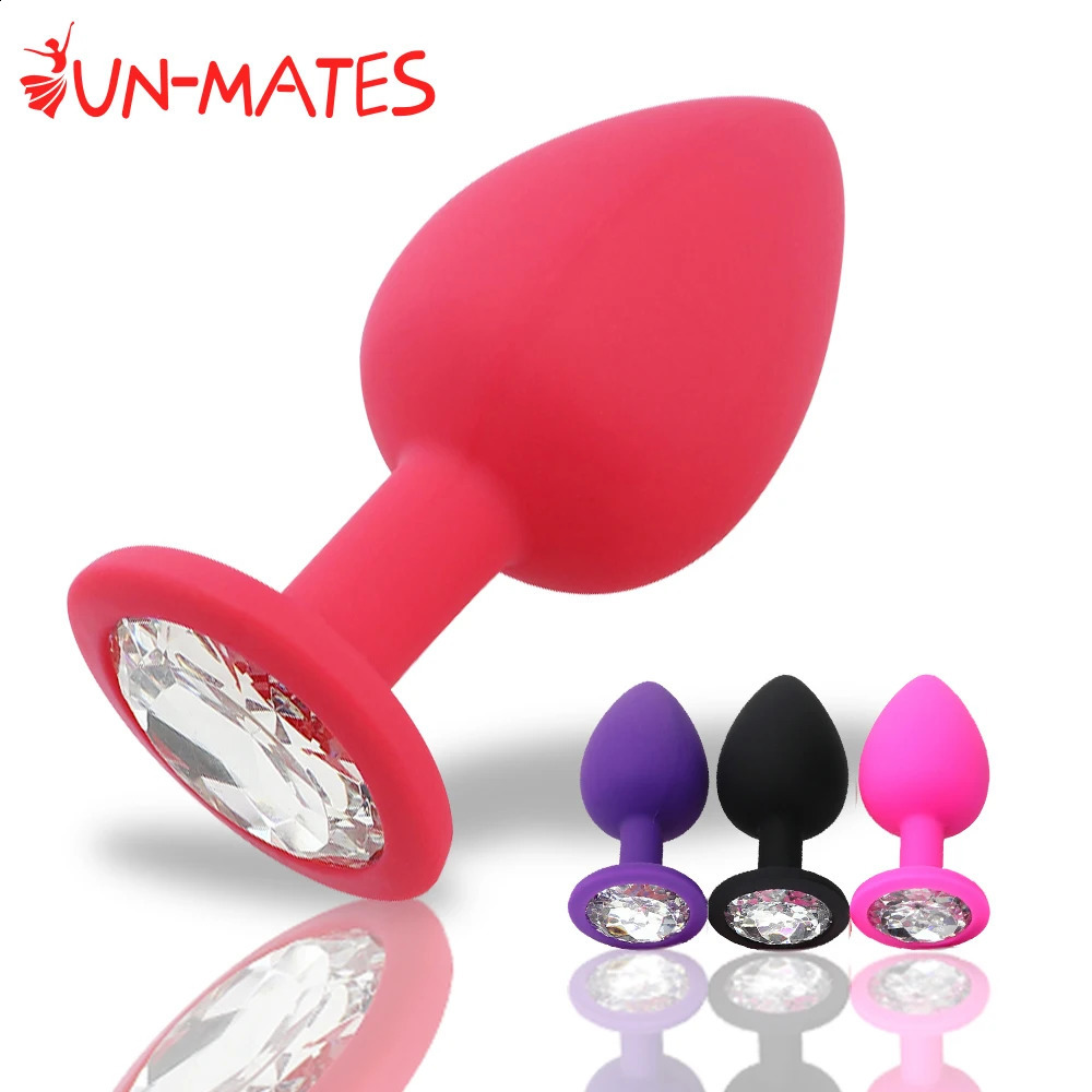 SML 100%Silicone Butt Plug Anal Plugs Unisex Sex Stopper 3 Different Size Adult Toys for MenWomen Anal Trainer For Couples SM 240914