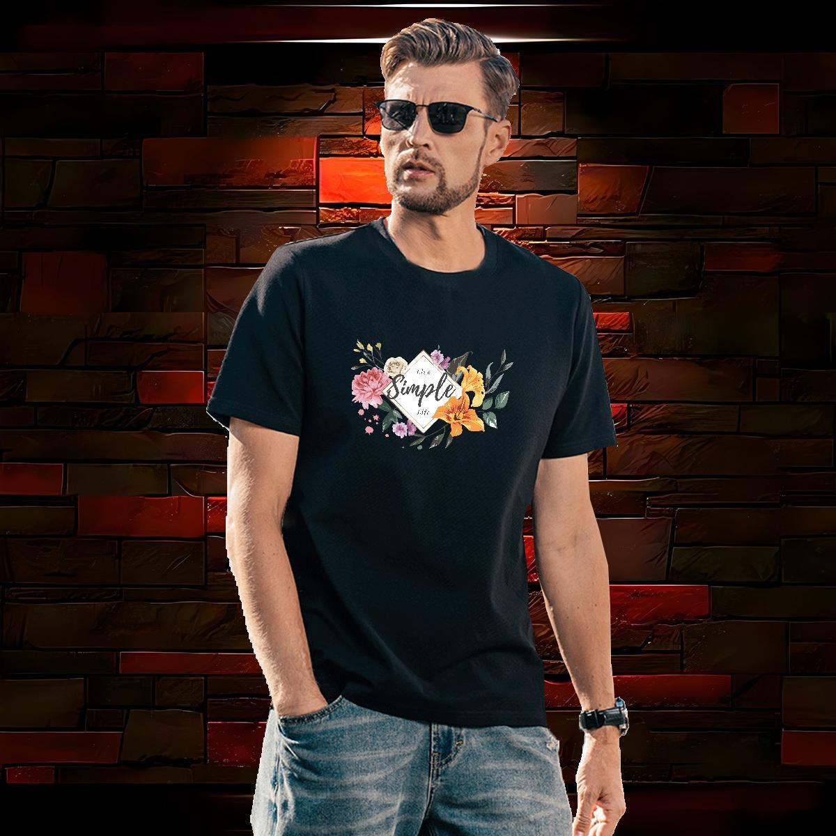Comfortable letter T Shirt For Man Casual Daily Wear Tshirts 100% Cotton 230g Wholesale Round Neck Short Sleeve Oversized 4XL Polos