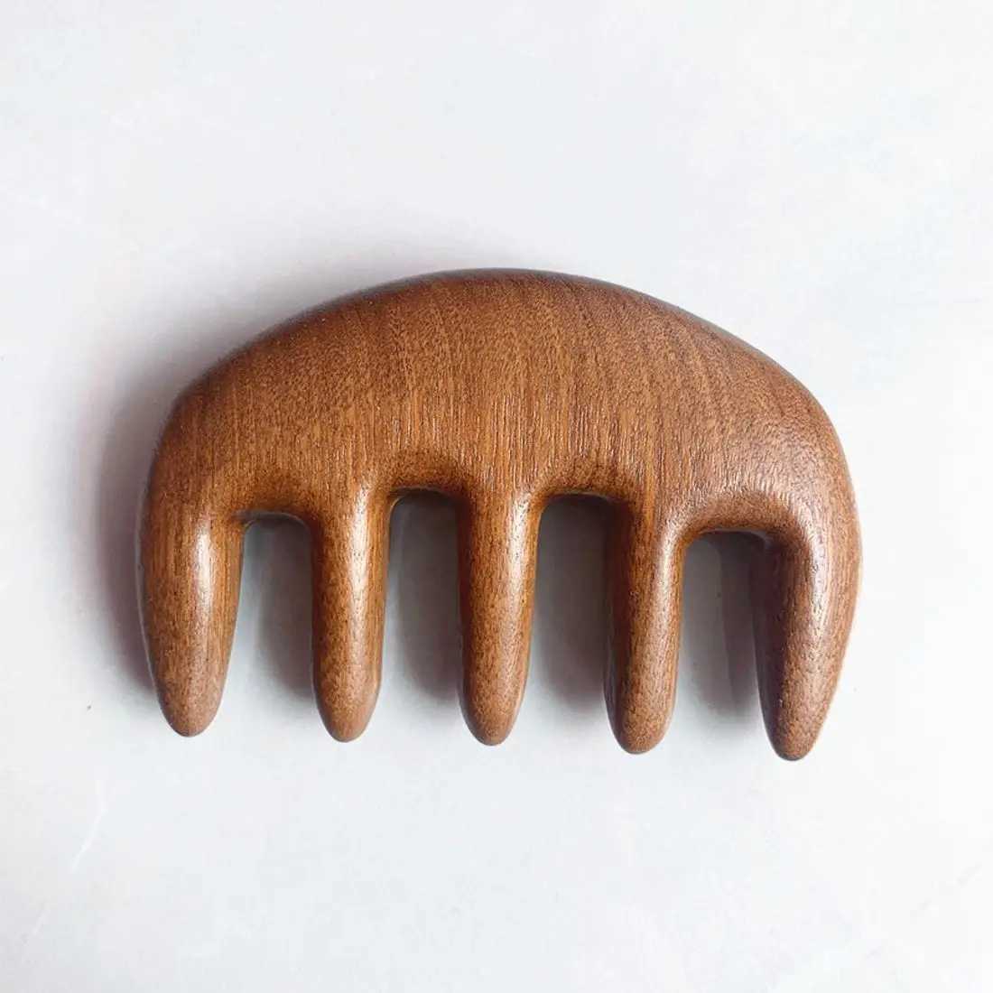 Gift Stimulus Reflexology Meridian Shaving Care Tools Wooden Massage Comb Wide Teeth Hair Comb Wooden Comb Scalp Massage W240813