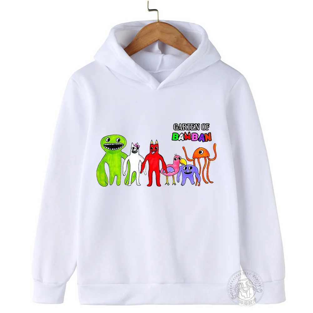 Game Garden of Banban Hoodie Kids Hooded Coats Baby Girls Clothes Teenager Boys Full Sleeve Sweater Children Pullover SweatshirtY240814