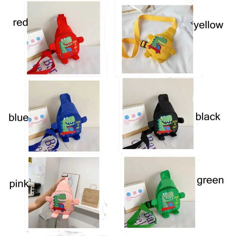 Cute Dinosaur Childrens Backpack Girl Boy Strap Bag Childrens Waist Bag Childrens Waist Bag Travel Shoulder Bag Childrens Preschool Childrens Backpack