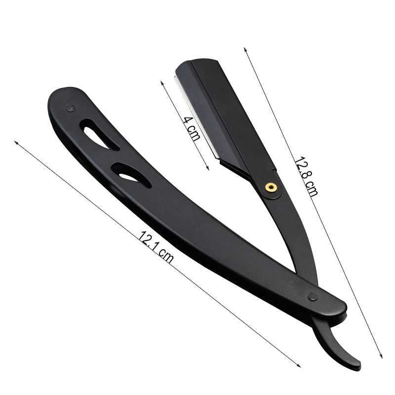 Men Shaving Straight Razors Barber Tools Manual Shaver Steel Fold Knife Pro Face Shaver Customizing NameM240814