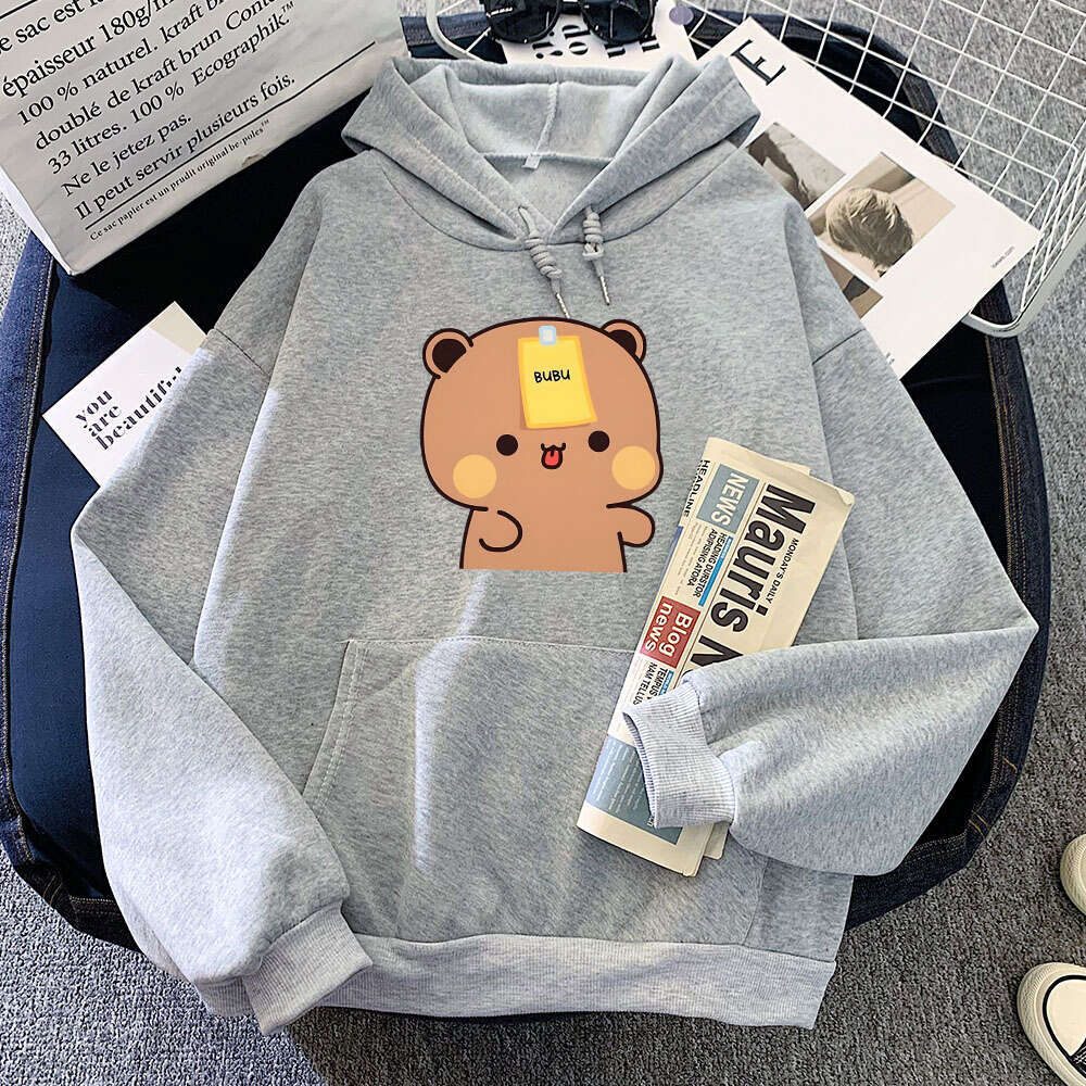 Aesthetic Men Trendy Hoodies Panda Bear Bubu Dudu Cute Print Hoodie Plus Size Sweatshirt Comfortable Personality Pullover