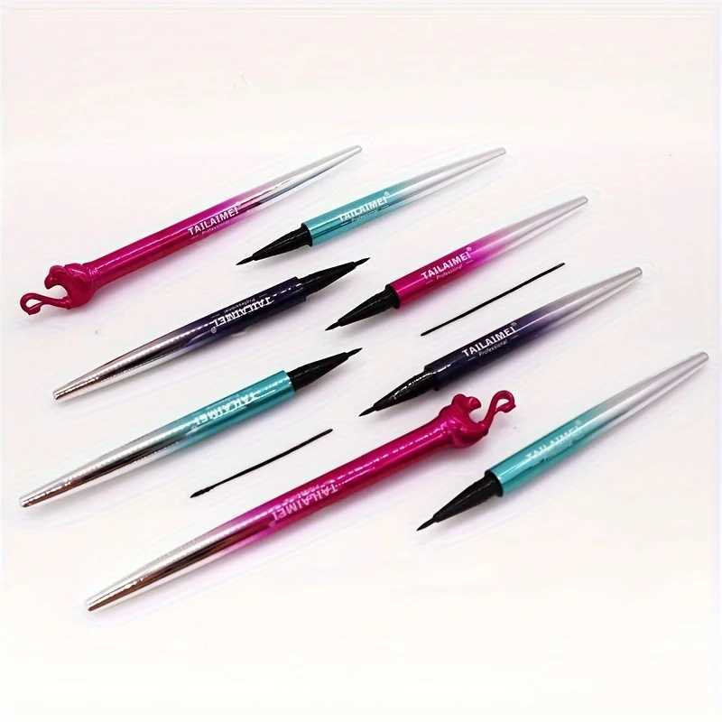 3pcs Swan Eyeliner Black waterproof and easy to color fast-drying black eyeliner Y240813