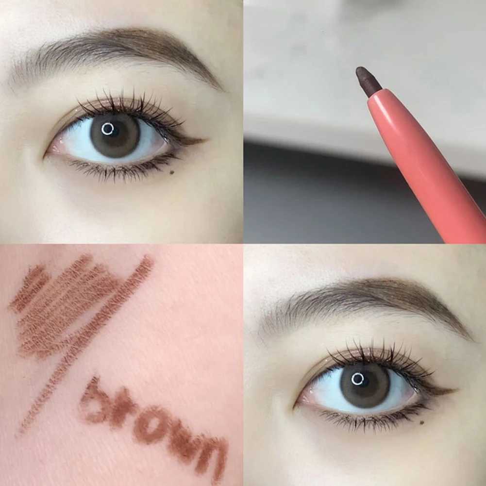 Waterproof Eyeliner Gel Pencil Red Brown Ultra-slim Soft Easy Wear High Pigment Professional Lasting Eyes Makeup Y240813