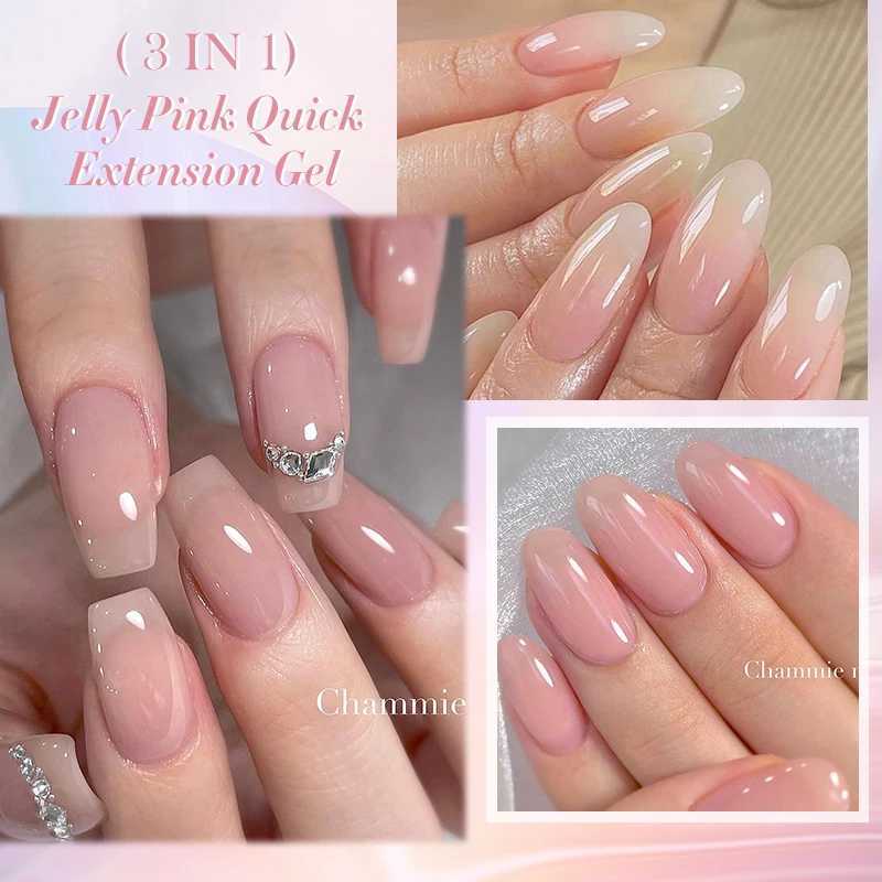 LILYCUTE 7ML Quick Extension Nail Gel Jelly Pink For Manicure Self-Leveling Construction UV Gel Nail Art Rubber Base Gel VarnishM240814
