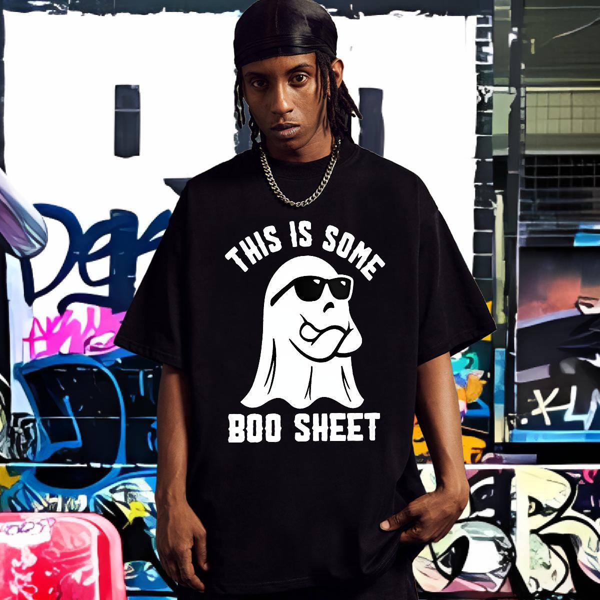 Free Shipping T-Shirts halloween Short Sleeve O-Neck Casual Daily Wear DIY Printed 230g 100% Cotton Couples T Shirts New Clothings