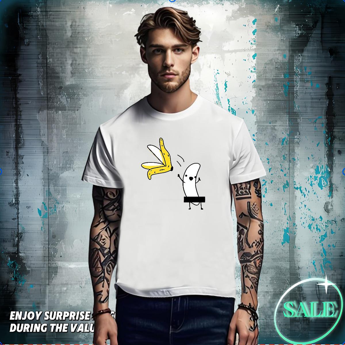 Mens T Shirts 100% Cotton 230g fruit Summer Casual Round Neck Short Sleeve Oversized 3XL 4XL Tshirt for Man Woman 2024 Popular Clothings