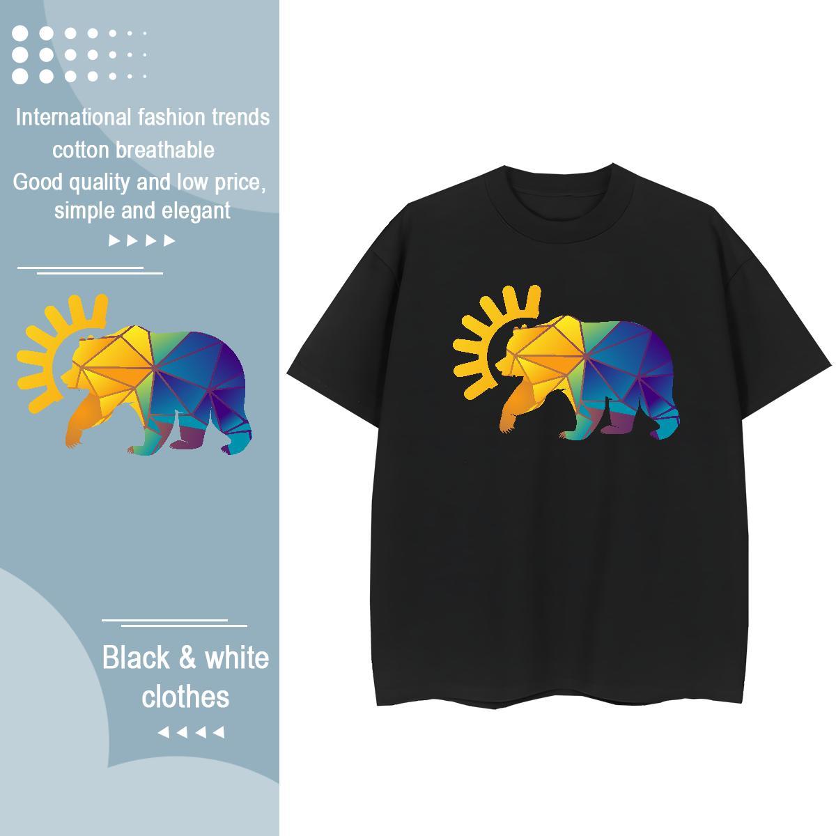 Popular T Shirt For Man Elephant Breathable Short Sleeve Street Casual Skull 230g Pure Cotton Mens Tshirts Designer Fashion Wear