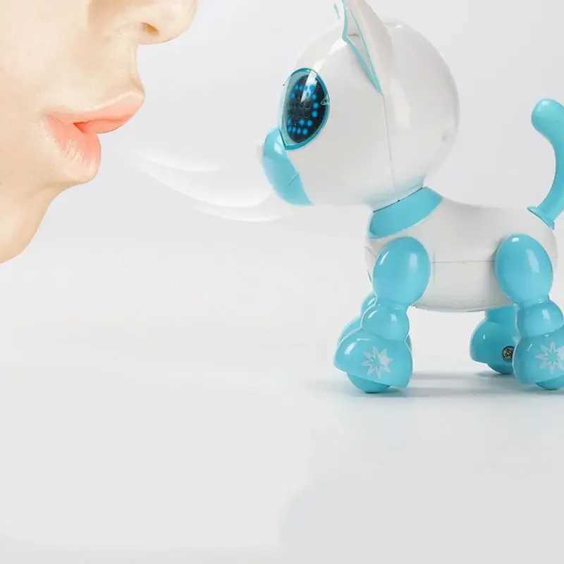 Robot Pet Dog Pet Companion Robot Interactive Intelligent Walking Robot Puppy Toy Electronic Pets with Light and Sound for Kids Y240814