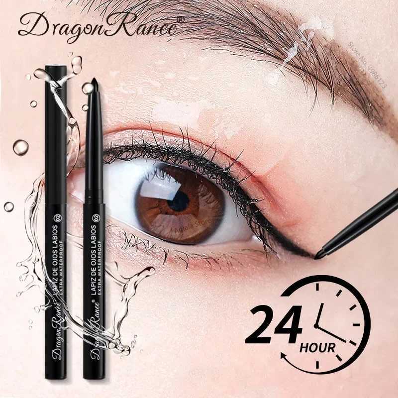 Eyeliner Gel Pencil Waterproof Sweatproof Long-lasting Non-smudging Matte Pearlescent White Black Eyeliner Pen Eye Makeup Tool Y240813