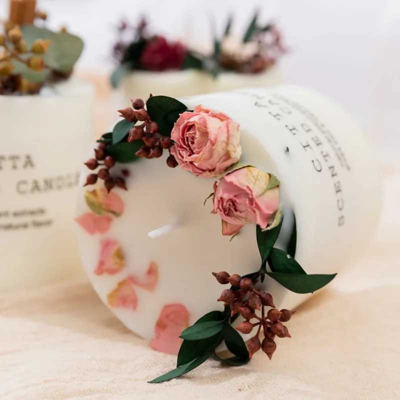 10cm soybean wax scented candle romantic column candle home perfume decoration wedding holiday gift body relax pressure relieve candle W240813