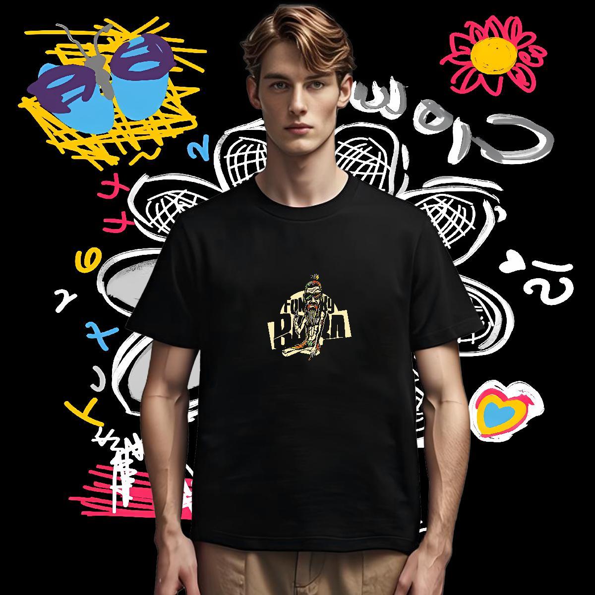T shirt 230g Pure Cotton icon Spring Summer O-Neck Short Sleeve Custom Print Plus Size Men Tees Designer Loose Fit Top Tees