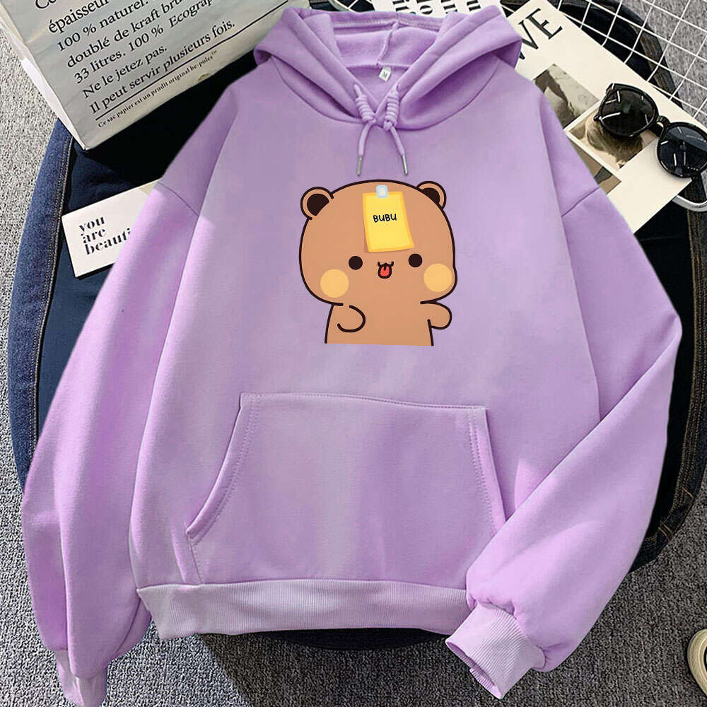 Aesthetic Men Trendy Hoodies Panda Bear Bubu Dudu Cute Print Hoodie Plus Size Sweatshirt Comfortable Personality Pullover