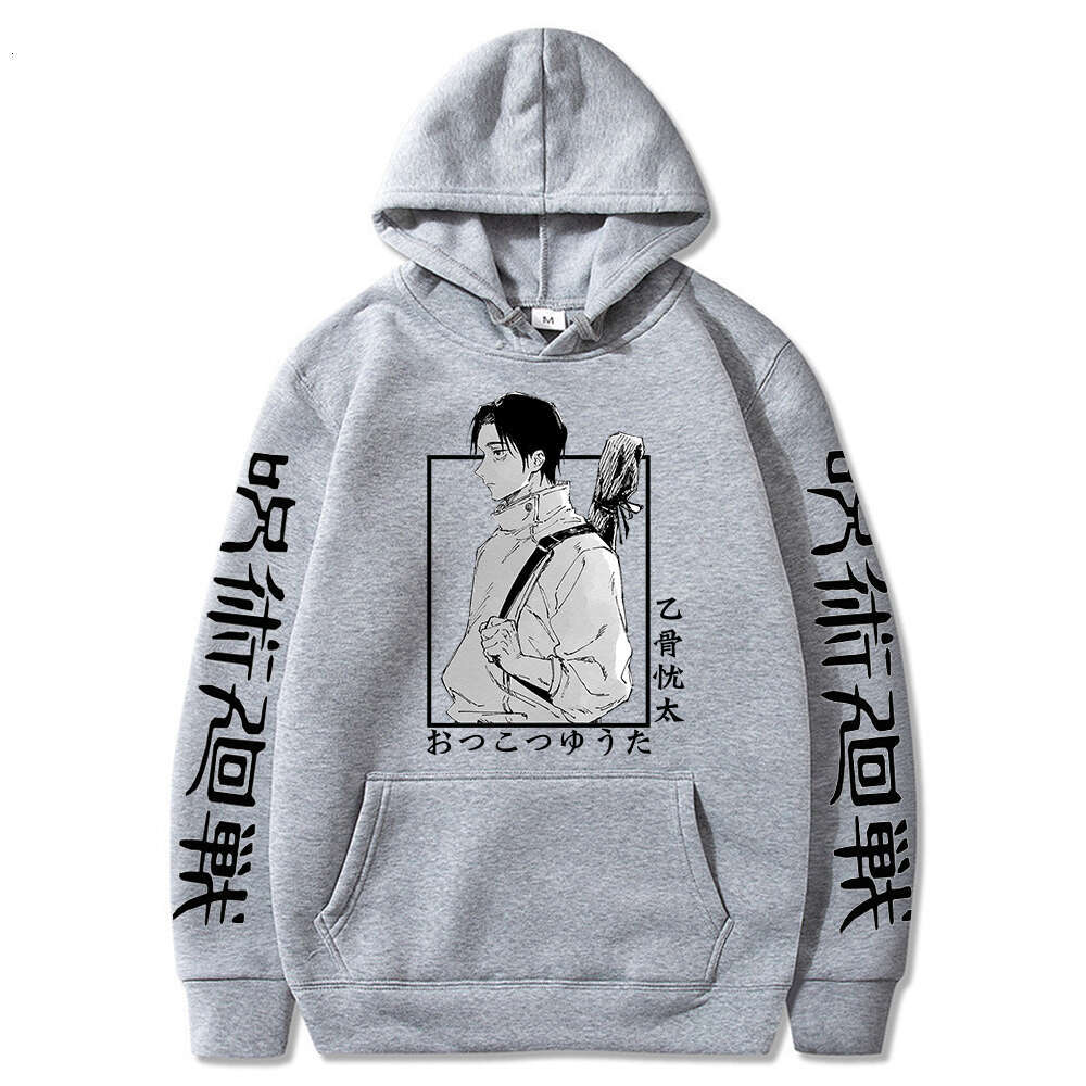 Kaisen Jujutsu Anime Hoodies Yuta Okkotsu Manga Printed Long Sleeve Men Women Autumn Winter Warm Plus Size Hooded Sweatshirts