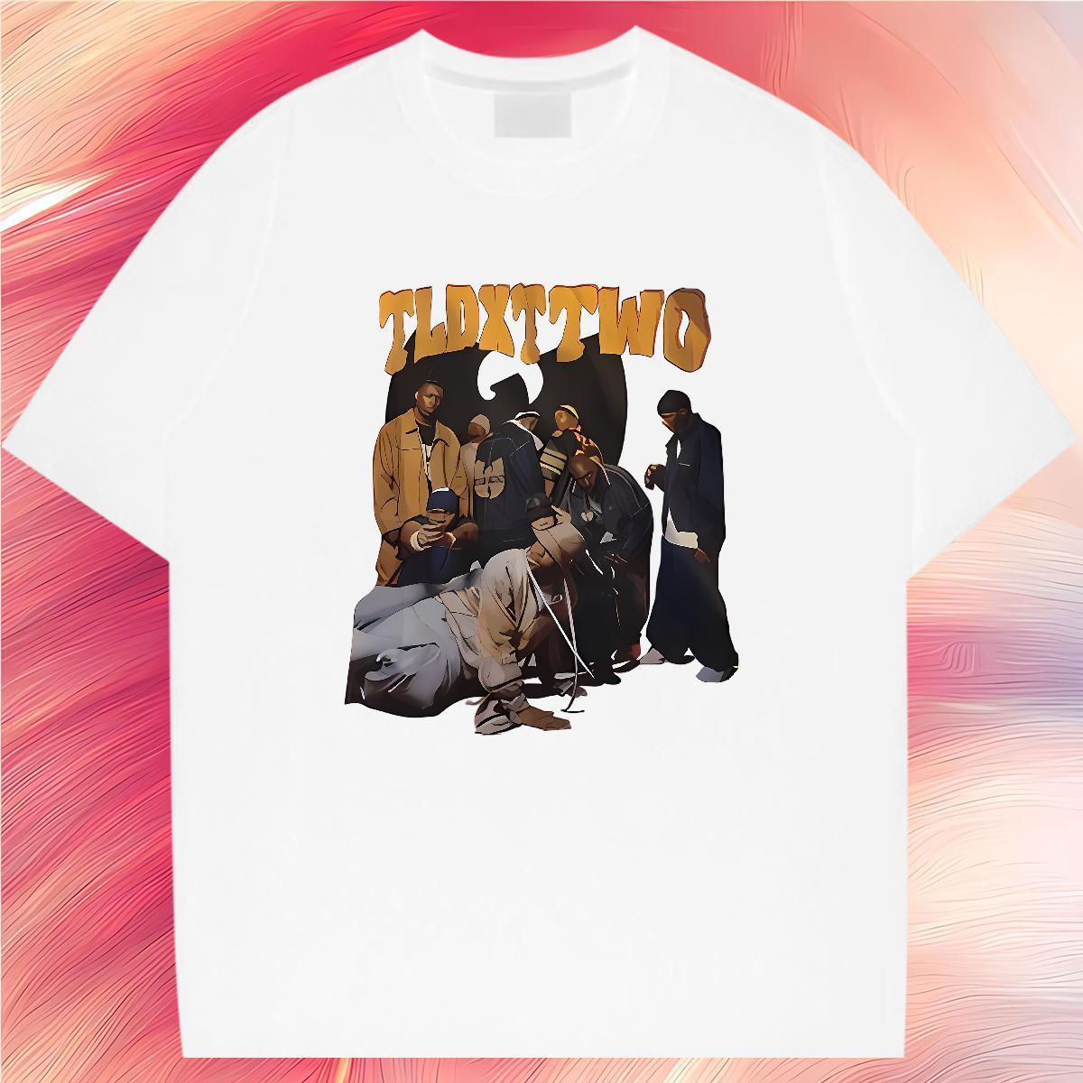 TOP Quality person Mens T Shirts Street Men Clothes T-Shirt 230g Cotton Factory Direct Crew Neck Anime Print Polos