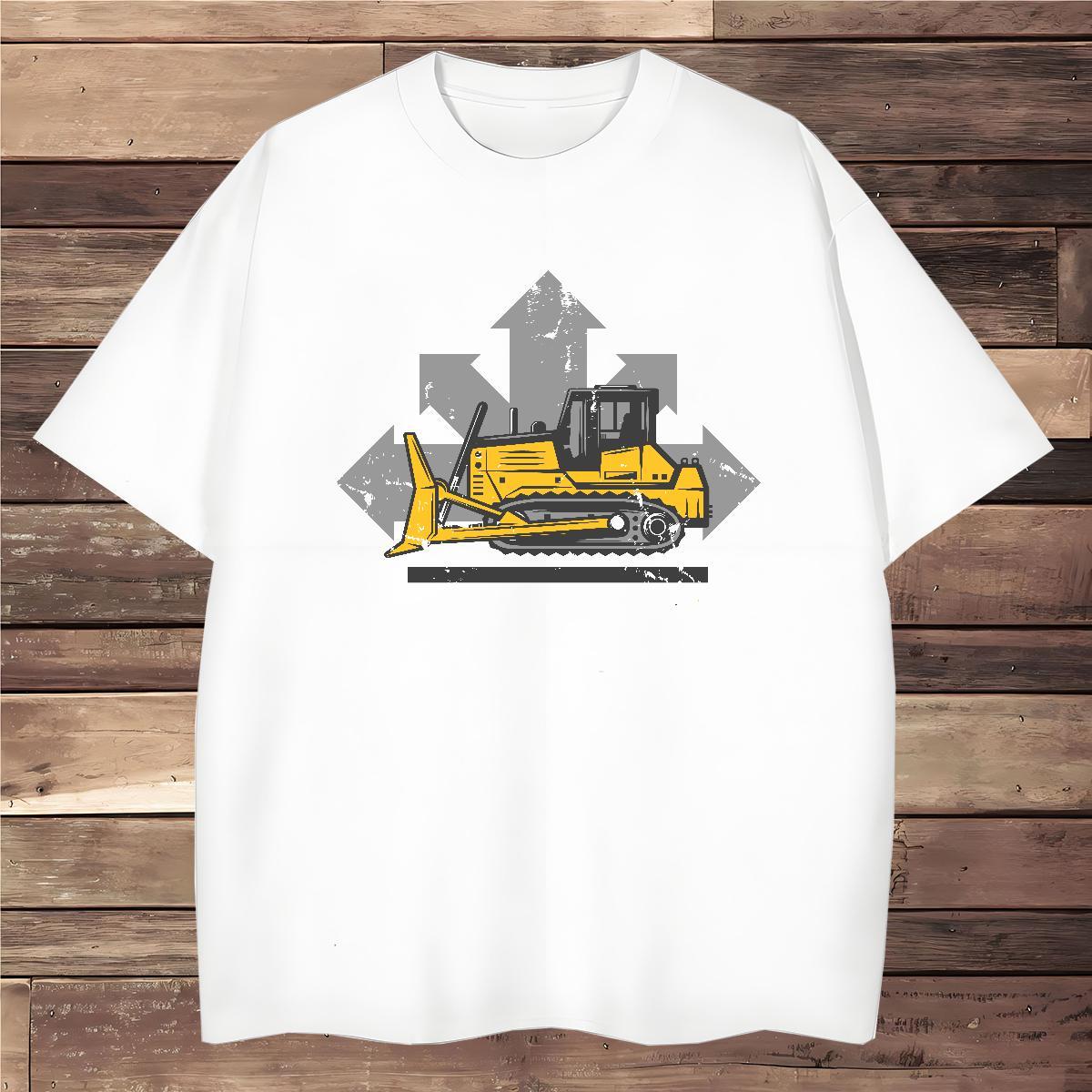 Comfortable car T Shirt For Man Casual Daily Wear Men Clothes T-Shirt 230g Cotton DIY Customized Crew Neck Custom Anime Tops