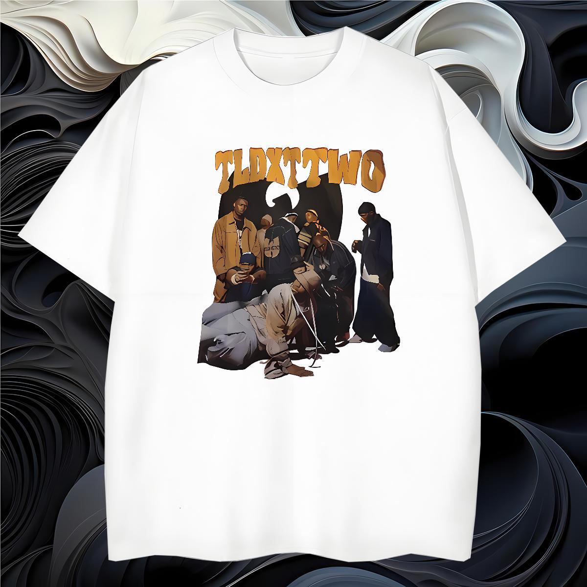 Men T Shirts 230g Cotton person Street wear Hip Hop Breathable Cartoon Printing L-4XL Men Tshirts Custom Unisex Tees Shirts