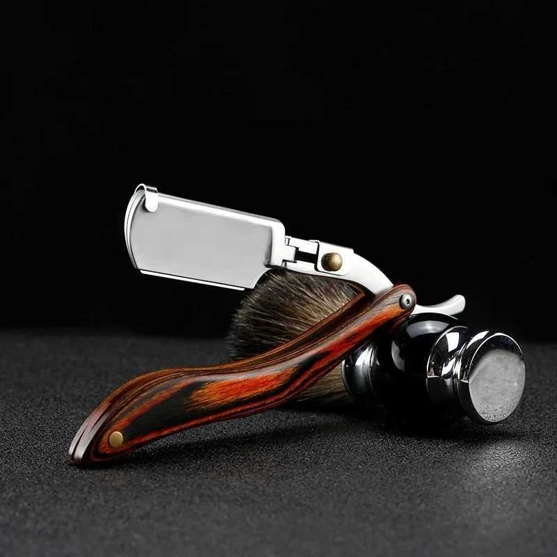 Men Professional Barber Razor Manual Shaver Straight Edge Stainless Steel Shaver Folding Shaving Shave Wholesale PriceM240814
